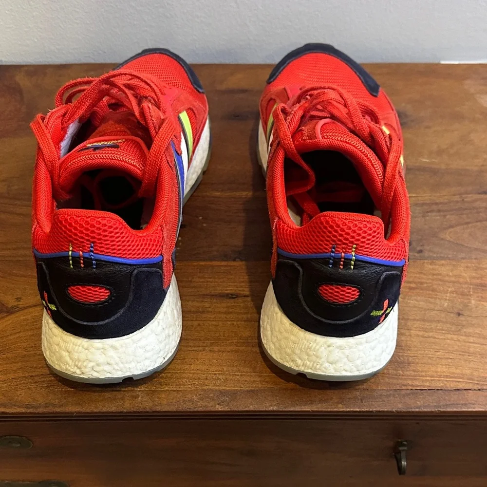 Adidas Red and Black Athletic Shoes‎